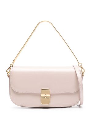 A.P.C. Grace Chaine leather clutch bag - Pink