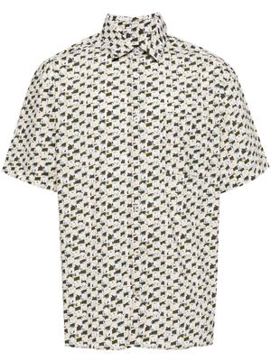 A.P.C. graphic-print cotton shirt - Green