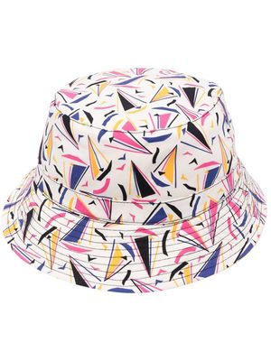 A.P.C. graphic-print reversible bucket hat - White
