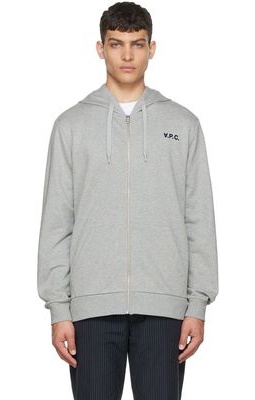 A.P.C. Gray Quentin Hoodie