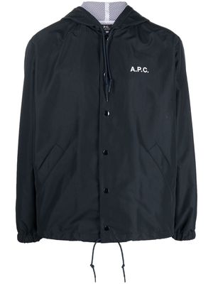 A.P.C. Greg windbreaker jacket - Blue