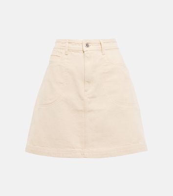 A.P.C. High-rise denim miniskirt