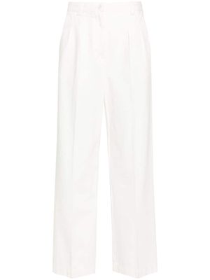 A.P.C. high-rise wide-leg jeans - White