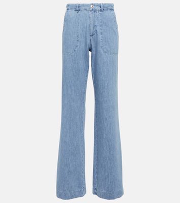 A.P.C. High-rise wide-leg jeans