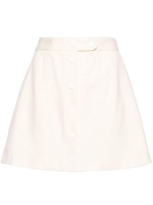 A.P.C. high-waist A-line miniskirt - Neutrals