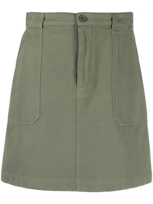 A.P.C. high-waisted A-line skirt - Green