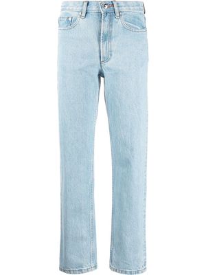 A.P.C. high-waisted straight-leg jeans - Blue
