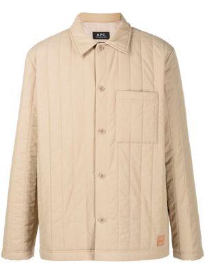 A.P.C. Hugo quilted jacket - Neutrals