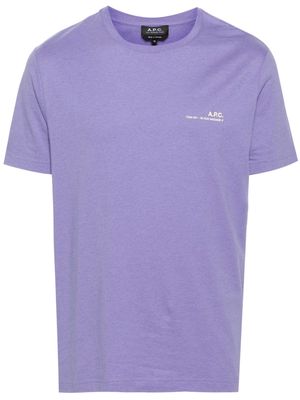 A.P.C. Item cotton T-shirt - Purple