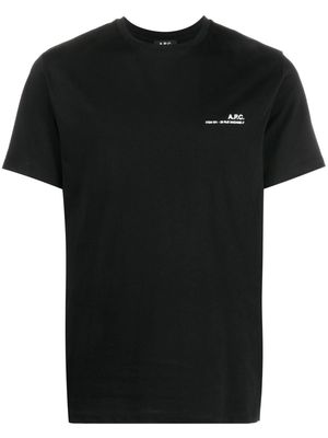 A.P.C. Item logo-print T-shirt - Black