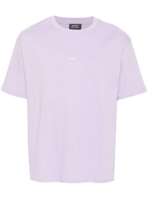 A.P.C. Jade cotton T-shirt - Purple