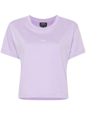 A.P.C. Jen cotton T-hirt - Purple