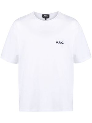 A.P.C. Jeremy logo-print T-shirt - White