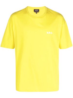 A.P.C. Joachim logo-print cotton T-shirt - Yellow