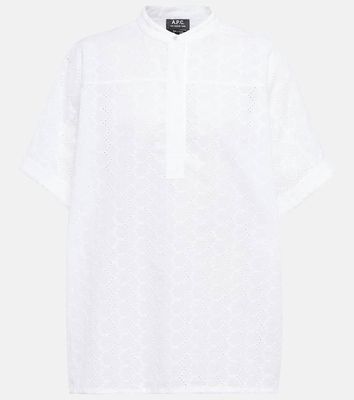 A.P.C. Judith embroidered cotton blouse