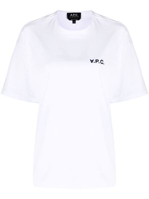 A.P.C. Karol logo-print T-shirt - White