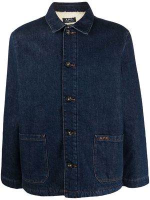 A.P.C. Kerlouan denim shirt jacket - Blue