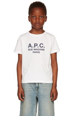 A.P.C. Kids White Eden T-Shirt