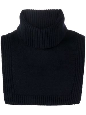 A.P.C. knitted high-neck collar - Blue