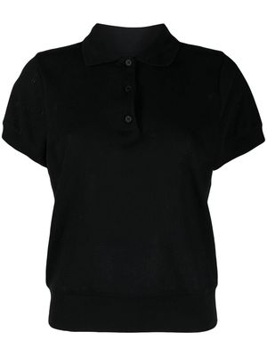 A.P.C. knitted short-sleeve polo shirt - Black