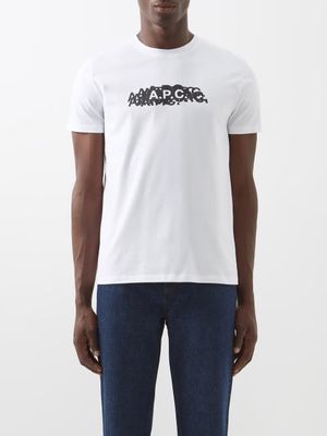 A.P.C. - Koraku Logo-print Jersey T-shirt - Mens - White