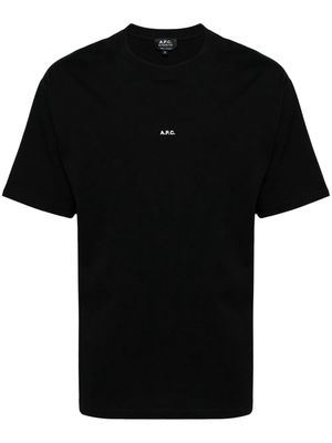 A.P.C. Kyle logo-print cotton T-shirt - Black