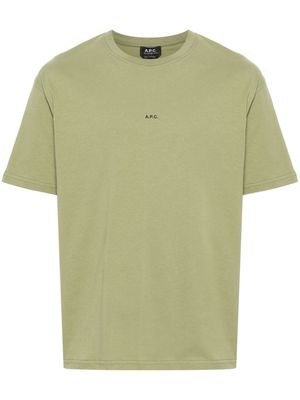A.P.C. Kyle logo-print T-shirt - Green