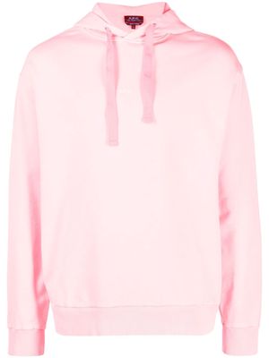 A.P.C. Larry cotton hoodie - Pink