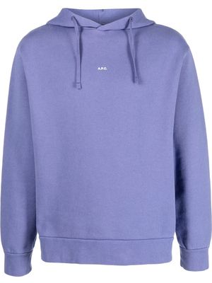 A.P.C. Larry drawstring hoodie - Purple