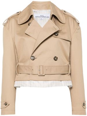 A.P.C. layered trench coat - Neutrals