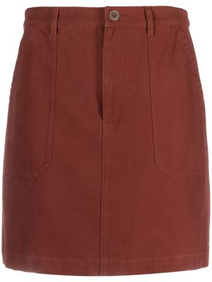 A.P.C. Léa A-line mini skirt - Red