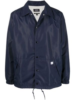A.P.C. lightweight single-breasted jacket - Blue