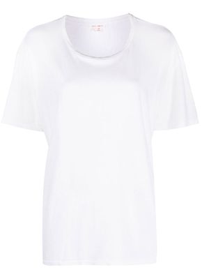 A.P.C. linen-blend short-sleeve T-shirt - White