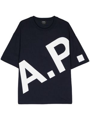 A.P.C. Lisandre cotton T-shirt - Blue