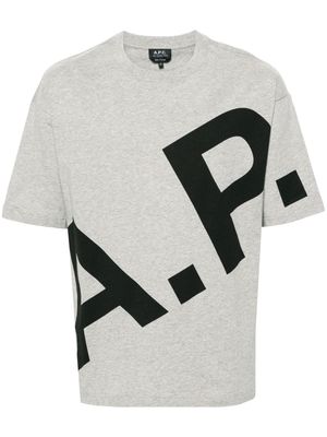 A.P.C. Lisandre cotton T-shirt - Grey