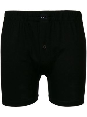 A.P.C. logo boxer shorts - Black