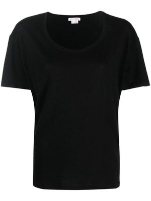 A.P.C. logo-embroidered cotton t-shirt - Black