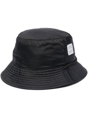 A.P.C. logo-patch bucket hat - Black