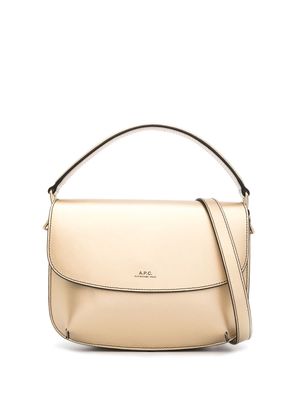 A.P.C. logo-print tote bag - Gold