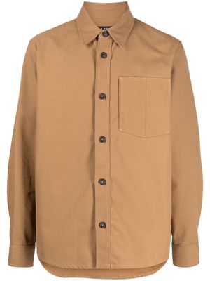 A.P.C. long-sleeve button-fastening shirt - Brown