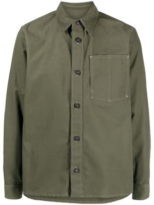 A.P.C. long-sleeve cotton shirt - Green