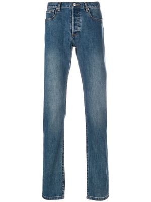 A.P.C. low-rise straight-fit jeans - Blue