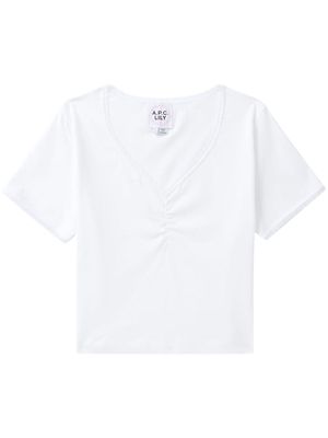 A.P.C. Marguerite lace-trim T-shirt - White