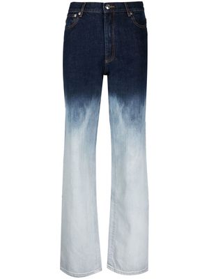A.P.C. Martin tie-dye straight-leg jeans - Blue