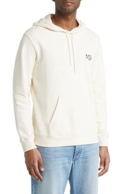 A.P.C. Marvin Organic Cotton Hoodie in Off White