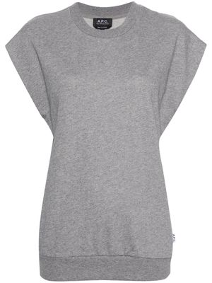 A.P.C. mélange cotton T-shirt - Grey