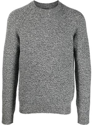 A.P.C. melange-knit design jumper - Black