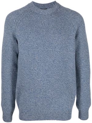 A.P.C. melange-knit design jumper - Blue