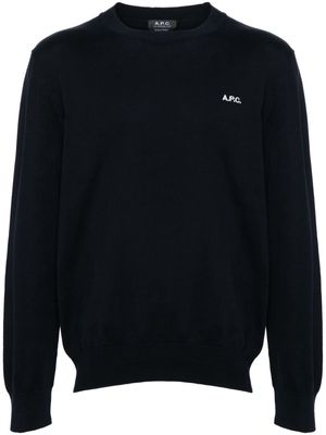 A.P.C. Melville cotton jumper - Blue