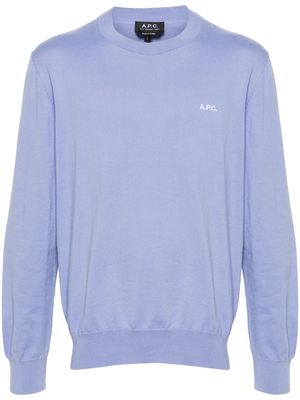 A.P.C. Melville cotton jumper - Purple